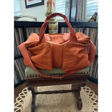 Vintage Y2K Mandarina Duck for MINI Cooper Convertible Orange Luggage Duffle Bag