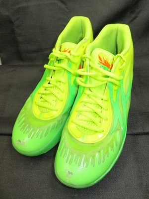 Puma MB.02 377584-01 Slime Green Basketball Shoes Sneakers Mens Size 13