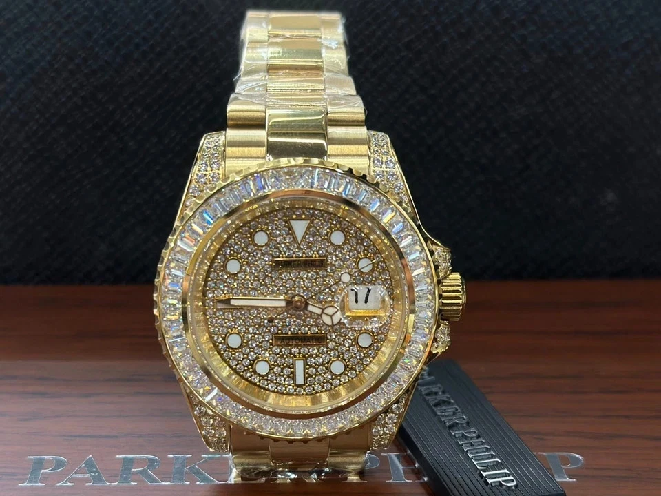 Patek Philippe — Parker Philip Automatic Stainless Steel Diamond Watch (Gold) PP6975A-2