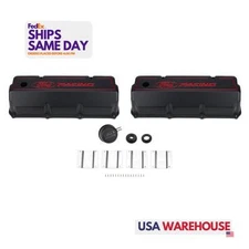 Ford M-6582-Z351B, 2 Pack Black Aluminum 351C Aluminum Valve Cover Set - Black F