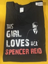 Criminal Minds This Girl Loves Her SPENCER REID XL  Adult T-Shirt