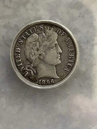 1896 o barber dime Anacs VF 20