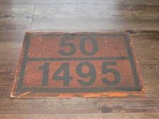 DB Deutsche Bahn - Altes Metallschild - 50 1495