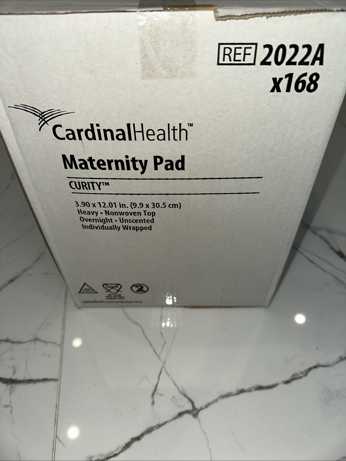 Cardinal Health Maternity Pads Curity Heavy Top Overnight Unscented(Box)