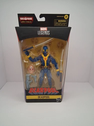 Marvel Legends Deadpool Action Figure Blue Yellow Suit Build-A-Figure