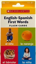 Scholastic spanish english flash cards
