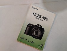 Canon EOS 40D Digital Camera Instruction Manual / User Guide In English