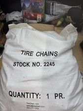 Qty 2 Tirechain 2245 Medium Duty Twisted Link Truck Tire Chains Zinc Plated