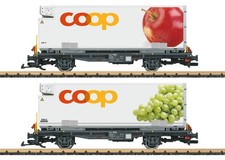 New Arrival 2025 LGB RhB Container Car Set “COOP®“ Art. 45887