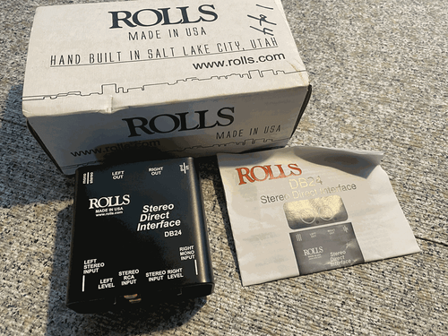 Rolls Passive Stereo Direct Interface 2 Channel Ground Lift DB24 - in box
