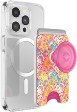 Popsockets Phone Wallet for Magsafe, Phone Card Holder with Grip, Rainbow - Pais