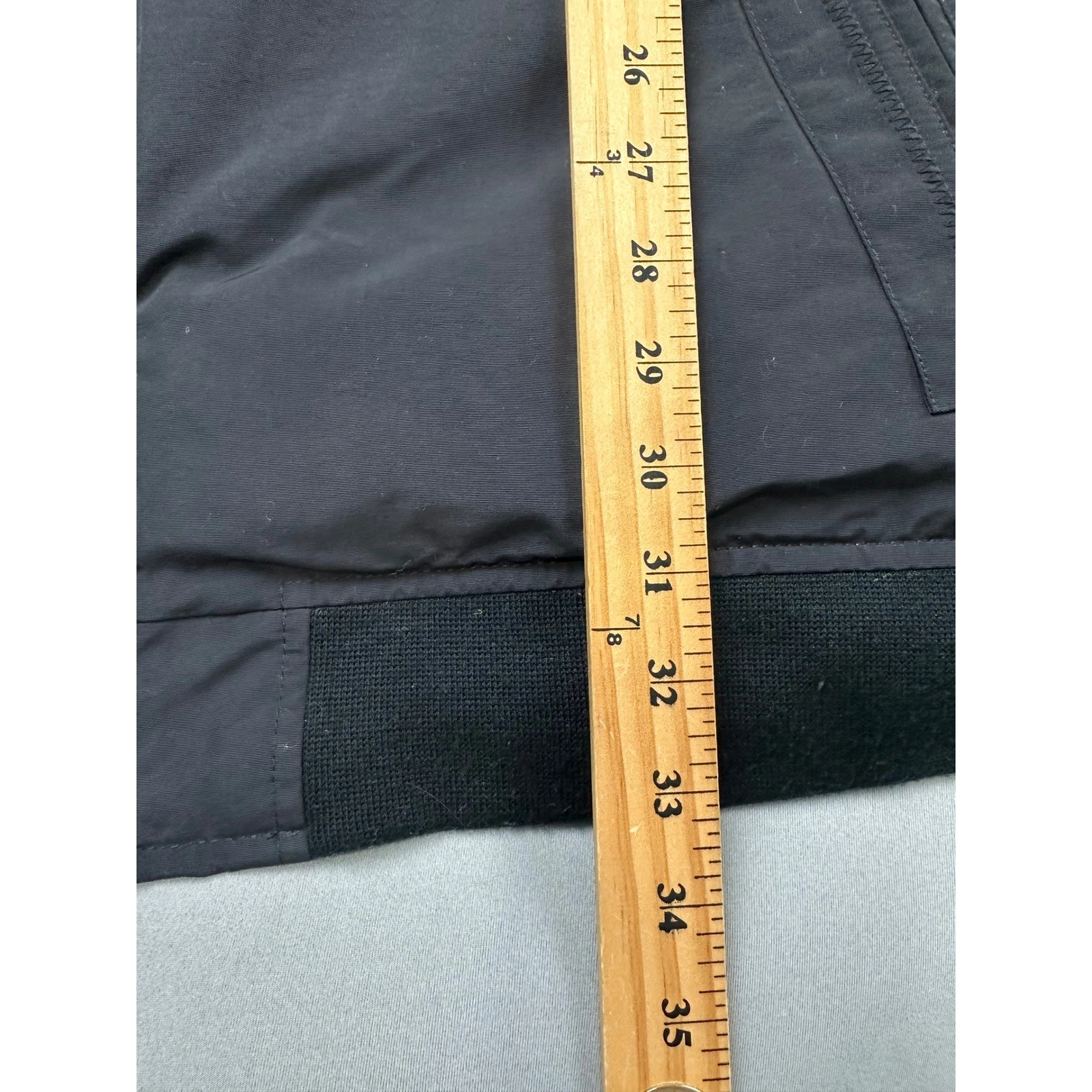 Lands End Squall Jacket Mens 3XL Tall Black Fleece Lined Full Zip Bomber 457210 - product detail image 9