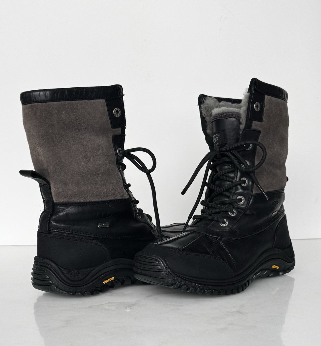UGG Australia Waterproof Black Leather Winter Snow Boots Vibram Sole UGG® Adirondack Boot XXV for Women | UGG® EU main image 4