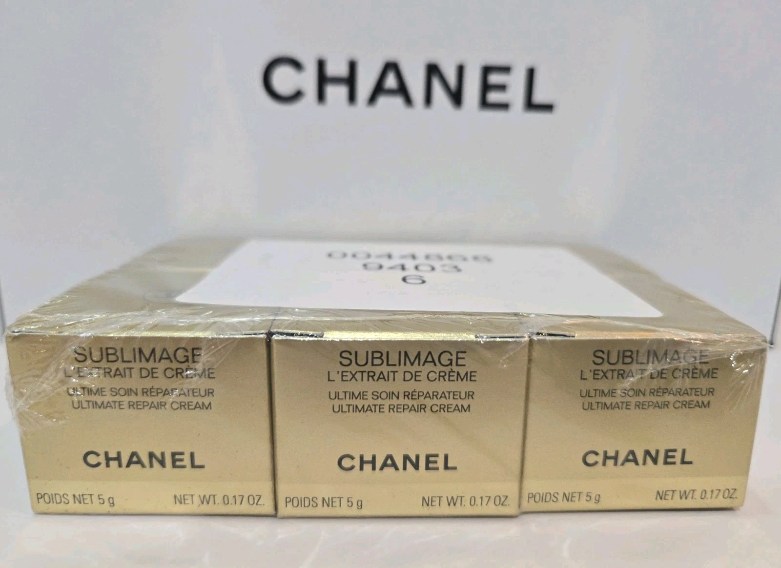 6xCHANEL SUBLIMAGE L'EXTRAIT DE CRÈME MINI Jar 5g each, Total:30g Sealed New