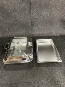 STRATA ST11602114 Rectangular Buffet Insert 8QT with Glass Clamshell Lid*