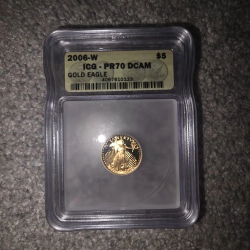 2006-W PR70 dcam $5 gold eagle