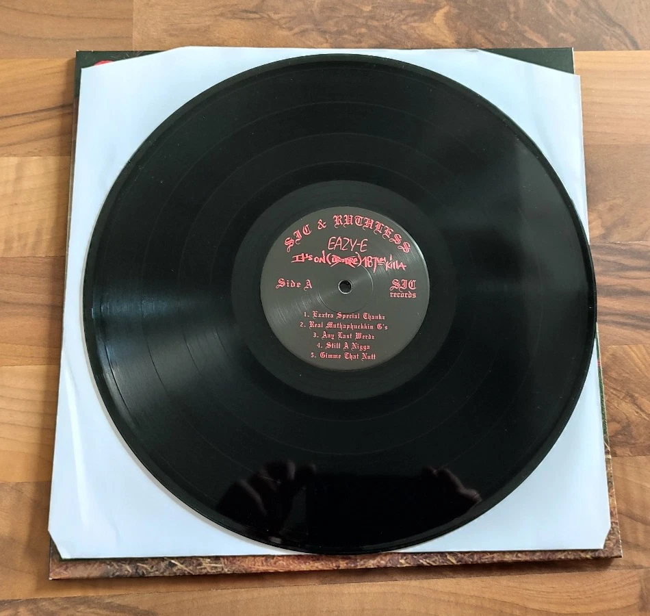 EAZY-E – ITS ON (DR. DRE) 187UM KILLA BLACK VINYL LP Yella Ice Cube Snoop NWA - Bild 3 von 4
