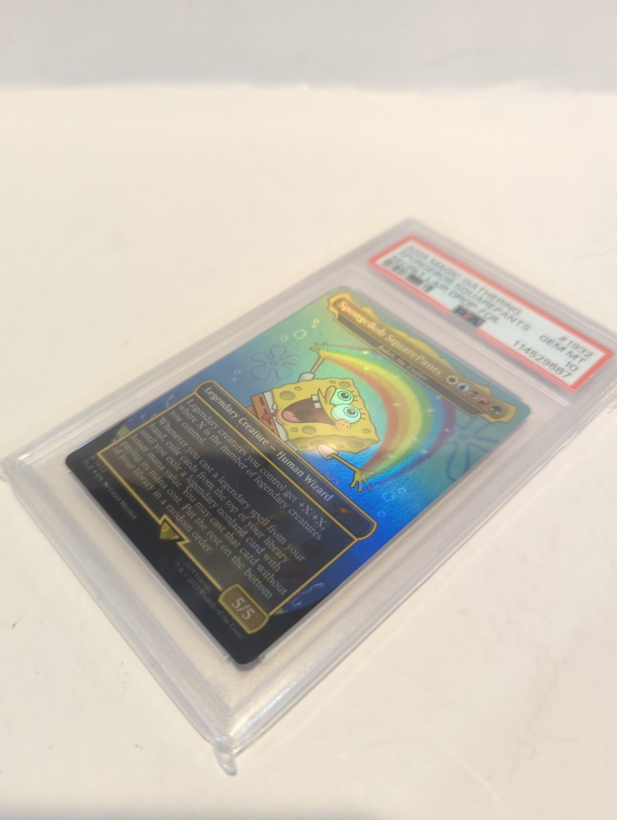  Magic The Gathering  Secret Lair Drop-Foil #1932 Spongebob Squarepants - PSA 10 view 3