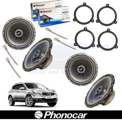 Phonocar 66026 2-Wege Koaxial Lautsprecher Ant Post 16,5 cm 60 W 4 Ω Schwarz