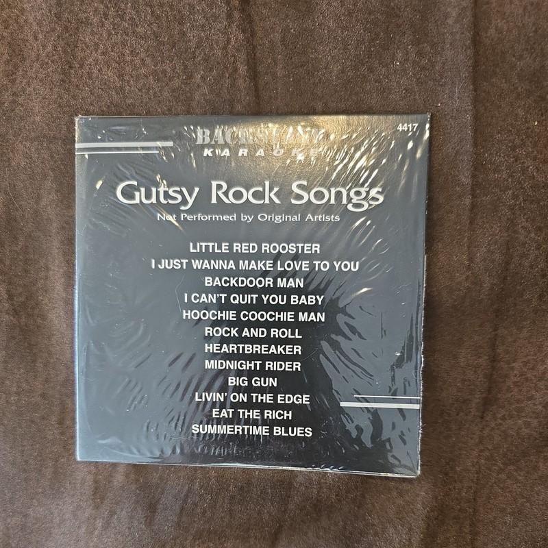 BACKSTAGE KARAOKE CD+G BS4417 CDG GUTSY ROCK SONGS cdg WHO AC/DC ROLLING STONES
