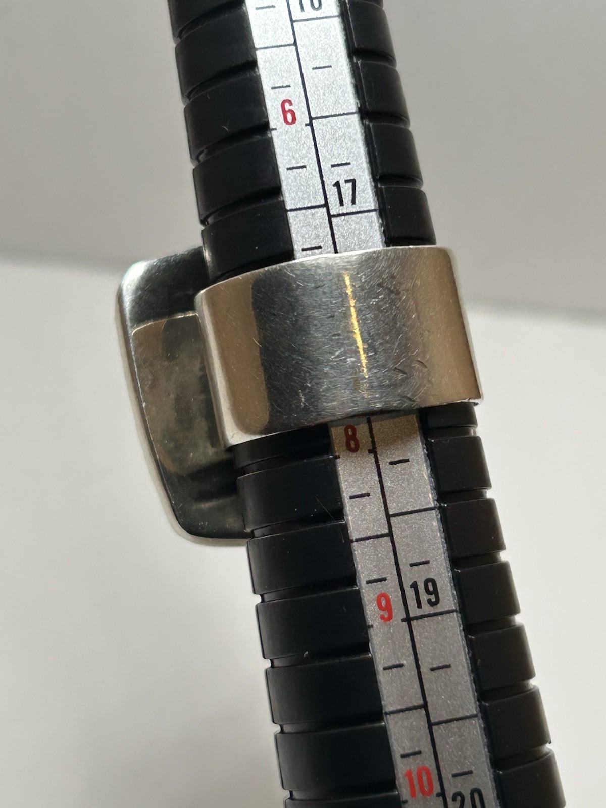 Solid 925 Sterling Silver Hammered Statement Ring… - image 5