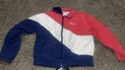 Vintage 90s Zero 90 Windbreaker Jacket USA Made Colorblock Red White Blue XL