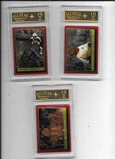 3 TOPPS STAR WARS RETURN OF THE JEDI GRADED CARDS ALL-STAR GRADING CO. 10 MINT