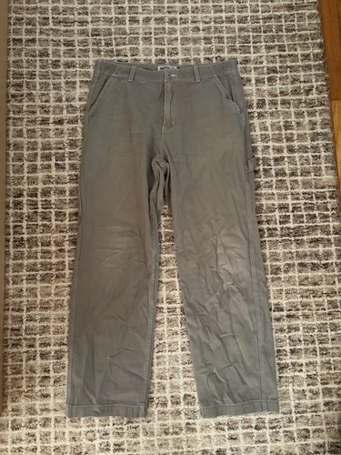 Satta Carpenter Pants Mens M Fit Large Beige Canvas Regular Straight Pockets video thumbnail