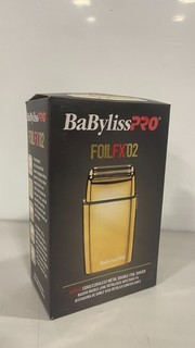 BaBylissPRO FOILFX02 Cordless Gold Metal Double Foil Shaver | FXFS2G