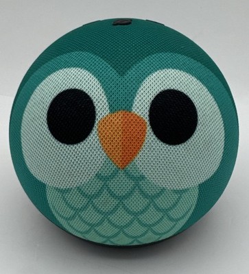 Amazon Echo Dot 5th Gen C2N6L4 Kids Age 3+ Green Owl (No Power Cord) - TESTED!