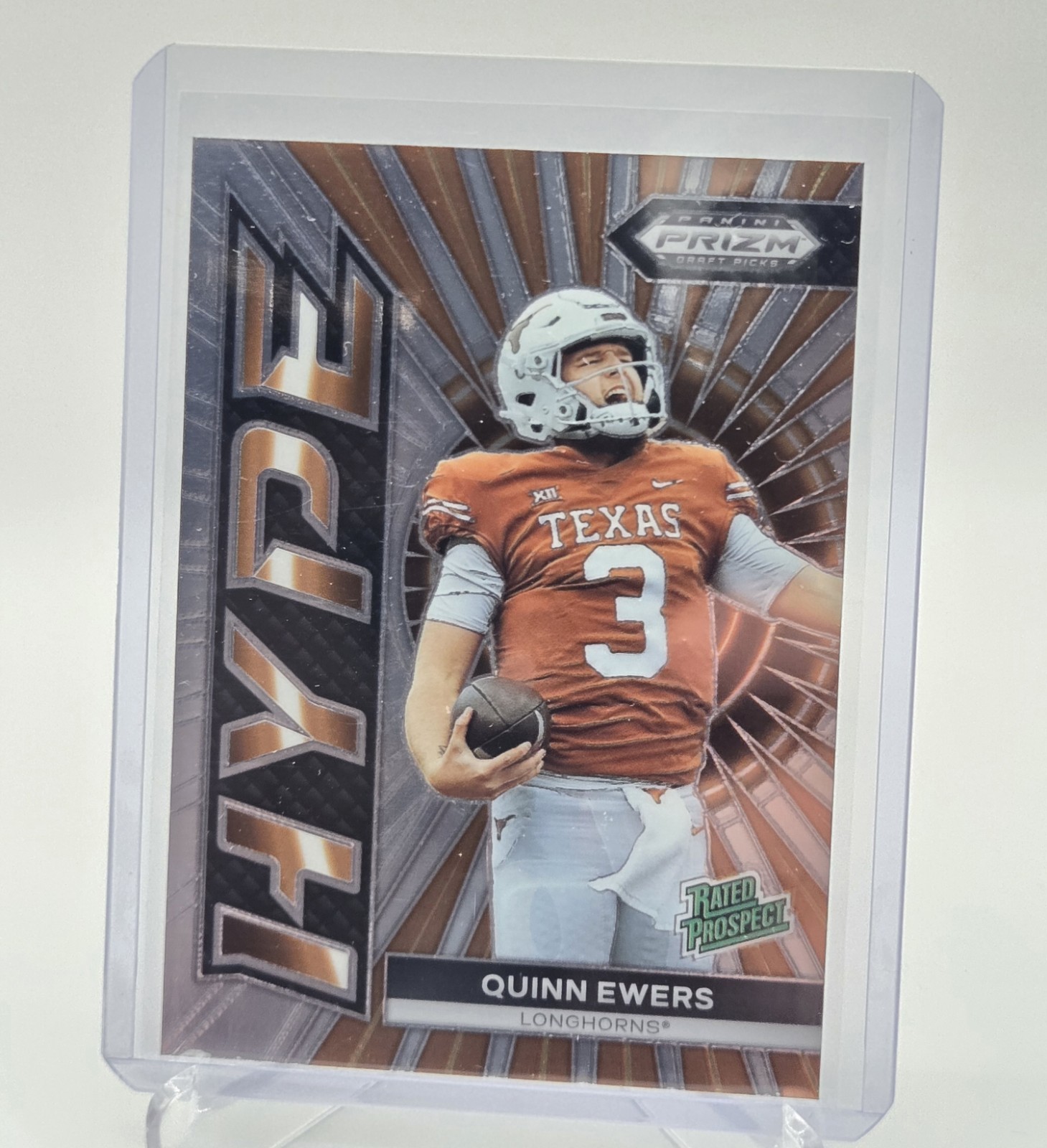 QUINN EWERS 2024 Panini Prizm Draft Picks HYPE "RATED PROSPECT" RC #HP-QE TEXAS