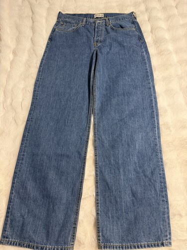 Ética x Anthropologie Stanton Relaxed Wide Leg Jeans Medium Blue Size 29