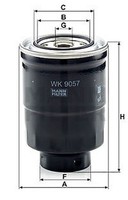 Mann-Filter WK 9057 Z Kraftstofffilter Zum Einschrauben, 132 Mm