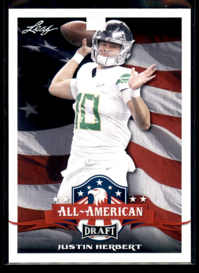 2020 Leaf Draft #63 Justin Herbert