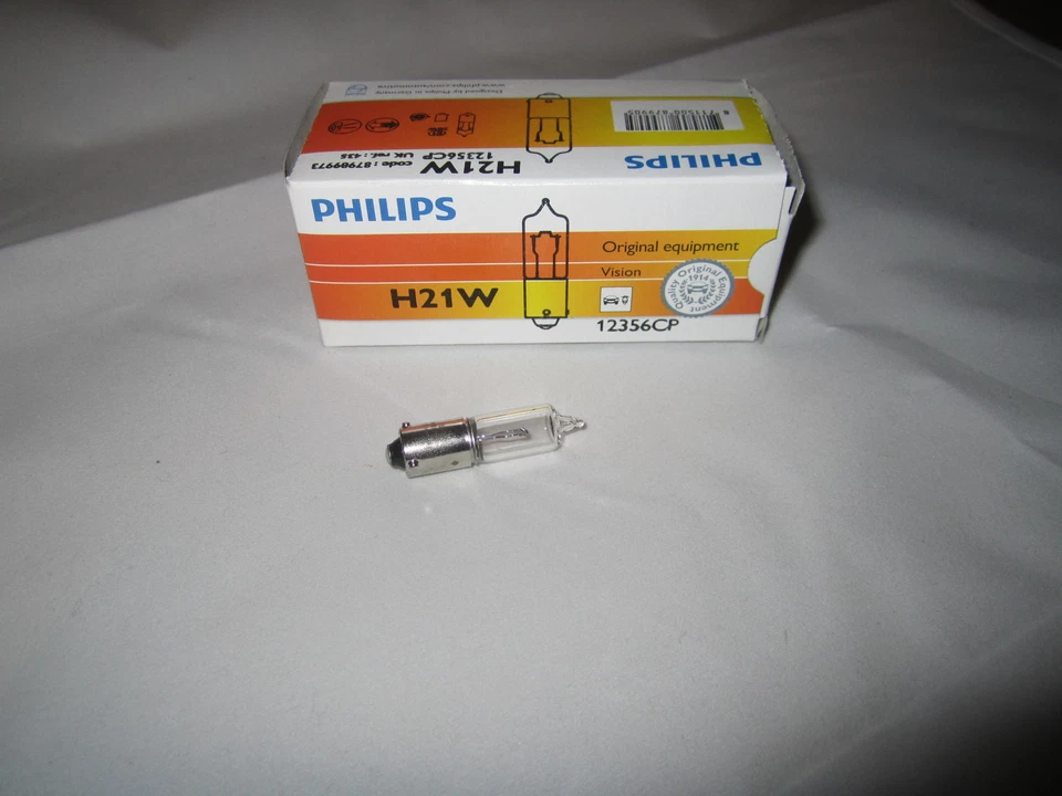 2 x PHILIPS Glühlampe H21W 12V 21W BAY9s 12356CP 12 V 21 W Lampe - Bild 1 von 1