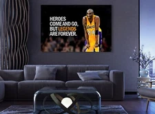 Kobe Bryant Heroes and Legends Edition Sport Paint Canvas Print Art Decor Wall