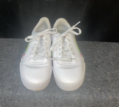 Puma Womens Carina 381326-01 White Casual Shoes Sneakers Size 8
