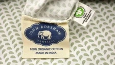 JOHN ROBSHAW CINDE QUEEN DUVET COVER 2 PILLOWCASES ORGANIC GEOMETRIC SAGE GREEN