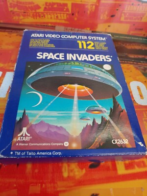 Space Invaders (Atari 1978) Atari VCS 2600 (CIB) Classic CX2632-P white manual