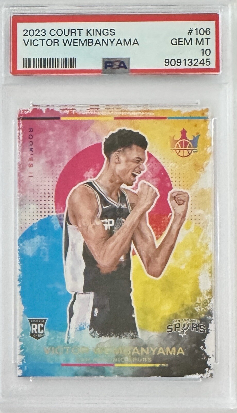 2023 Panini COURT KINGS Victor Wembanyama ROOKIES LEVEL II PSA 10 #106