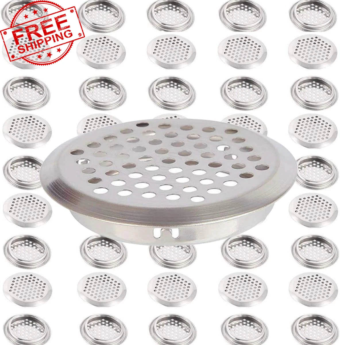 30Pcs Air Vents 2 Inch(53Mm) Circular Soffit Vent Stainless Steel round Vent  | eBay