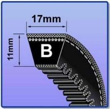 BX SECTION V BELT SIZES BX56 - BX94 V BELT 17MM X 11MM VEE BELT COGGED