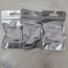 Lot of 3 - RadioShack 2700367 Screw-Cap Panel-Mount Fuse Holder 1 ¼" x ¼" Fuses