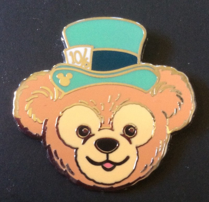 Disney's 🐻  Duffy the Bear face wearing the Mad Hatter hat,#2 of 5 in series