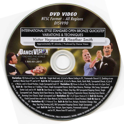 International Bronze QuickStep Variations & Techniques DISVV90   DanceVision DVD
