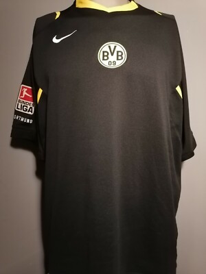 Borussia  BVB  Dortmund Shirt 2XL Trainings Trikot EON Schwarz Fussball Sport 