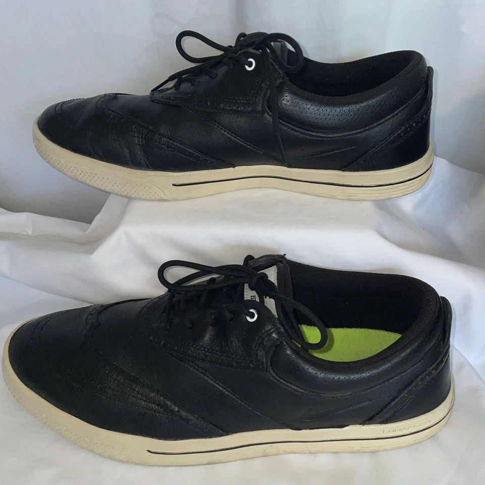 Nike Lunarlon Swingtip Spikeless Golf Shoes Mens Size 10.5 Black 533092-001 - Image 3 of 4