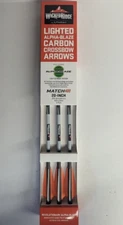 Wicked Ridge Lighted Alpha-Blaze Nock Match 400 Carbon Crossbow Bolts/Arrows