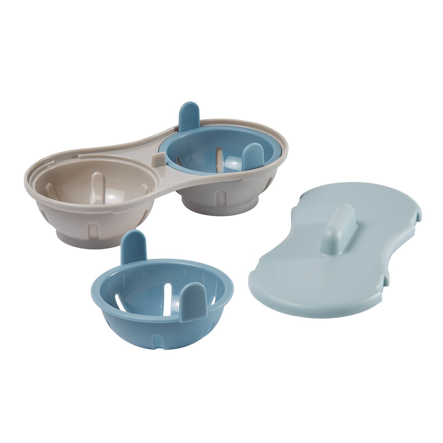 Double Microwave Egg Poacher eBay