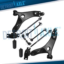 Front Lower Control Arm Ball Joints Sway Bars Tie Rods for 2000-2004 Ford Focus
